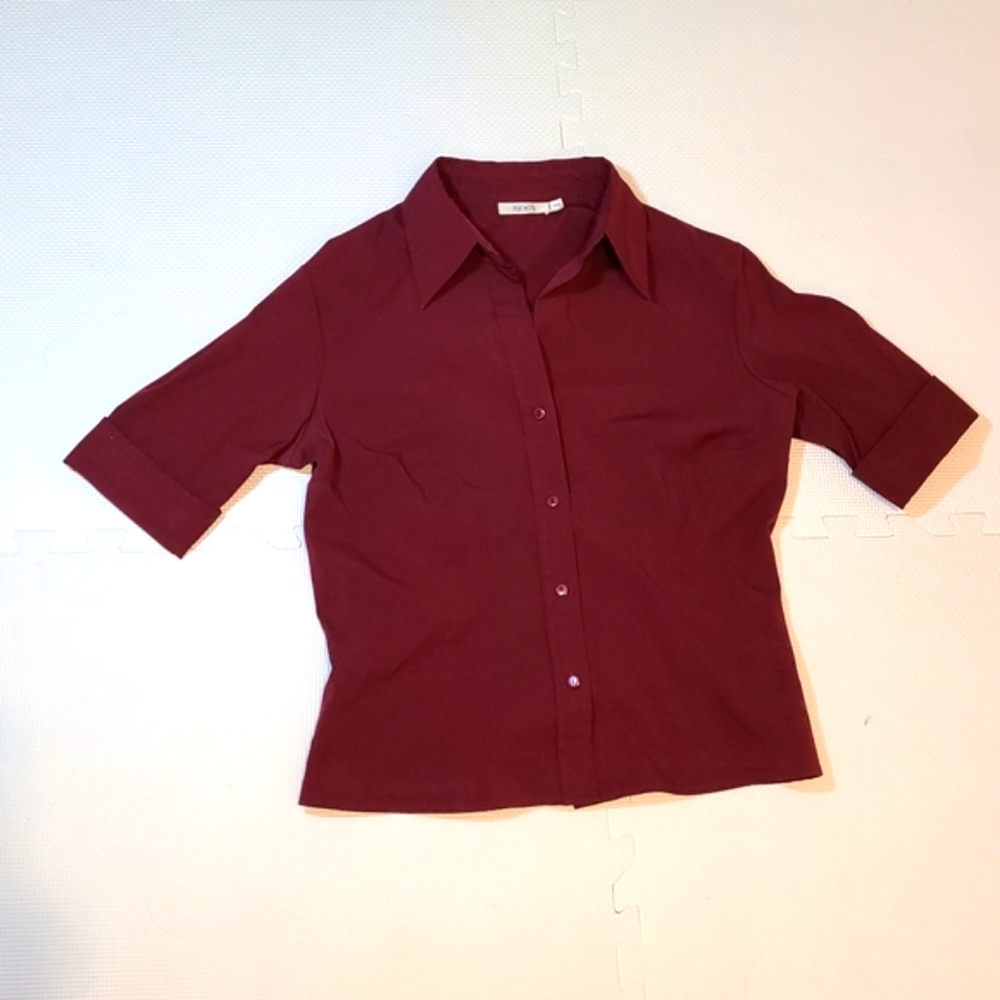 Ricki's Dark Red Button Down Blouse